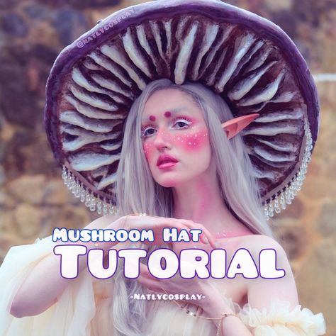 "Natly_Cosplay's Official Mushroom Hat Tutorial DOWNLOADABLE PDF ~As seen on \"Tiktok\" with over 525,000 views! Includes:   Step-by-step instructions on creating this Mushroom Hat. Perfect for photoshoots, renaissance fairs, or cosplay!  Exclusive photos to assist you!   Instructions on pattern making   Exact products used   Tips for success! By purchasing/downloading you acknowledge and accept that you will use this tutorial for PERSONAL USE ONLY. NOT FOR COMMERCIAL USE. Updates: 4.19.23(V1.1) Updated amount of supplies/available brands, included project time frame, average head circumference" Poisonous Mushroom Costume, Mushroom Cosplay Diy, Light Up Mushroom Hat, Purple Mushroom Hat, Mushroom Hat Cosplay, Purple Mushroom Costume, Brown Mushroom Hat, Magic Mushroom Costume, How To Make A Mushroom Hat