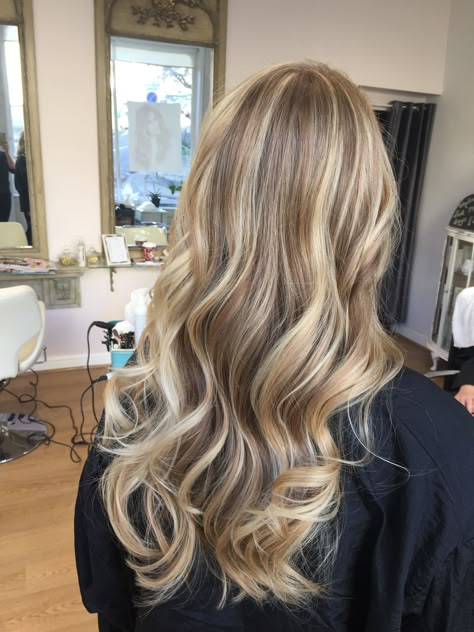 Light Blonde On Brown Hair, Light Brown Hair With Full Highlights, Blonde Highlights On Top Only, Blonde Foils On Blonde Hair, Low Lights Ash Blonde, Balayage Blonde On Dark Hair, Brown Hair With Full Blonde Highlights, High Light Hair Color Ideas, Brown Hair With Blonde Hairlights