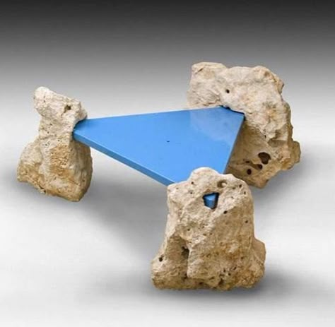 Garouste and Bonetti table 1980 Rock Table, Pine Table, Material Palette, Store Interior, Marble Table, Diy Table, Abstract Sculpture, Art Furniture, Wooden Toy Car