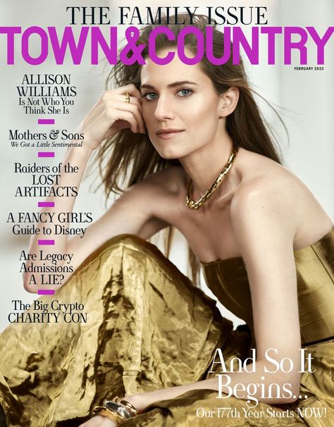 Allison Williams Town and Country Magazine February 2023 Nepo Baby, Town And Country Magazine, Newest Horror Movies, Country Magazine, Allison Williams, And So It Begins, Donald Glover, February 2023, Mother Son