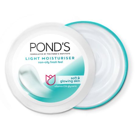 ₹345.00 Ponds Glow Light Moisturiser Creme How To Use Gently massage Pond’s Silk Cream onto your face & neck in an upward circular motion twice daily. Ponds Light Moisturizer, Ponds Moisturizer, Skin Lightening Cream, Glow Light, Pond Lights, Light Moisturizer, Lightweight Moisturizer, Moisturizer For Oily Skin, Foaming Face Wash