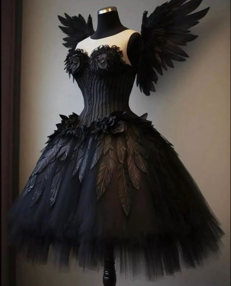 Goth Wedding Dresses, Goth Prom, Swan Dress, Gothic Dresses, Fantasy Dresses, Prom Outfits, Gothic Dress, Fantasy Dress, Witchy Vibes