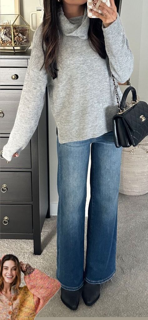 Gray Long Sleeve Shirt Outfit, Long Sleeve Shirt Outfit, Sleeve Shirt Outfit, Long Sleeve Shirt Outfits, Grey Long Sleeve Shirt, Gray Long Sleeve, Grey Long Sleeve, Casual Fall, Shirt Outfit