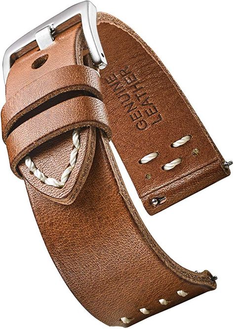 Vintage Leather Watch, Cell Phones And Accessories, Leather Watch Strap, Leather Watch Bands, Brass Buckle, Phones And Accessories, Leather Band, Quick Release, Watch Strap