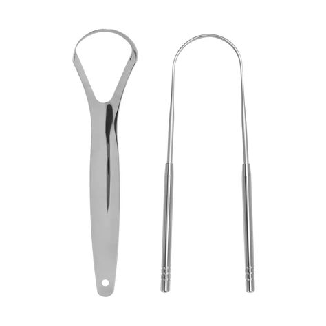 Tongue Scraper for Adults (2 pack), Scraper for Bad Breath, Stainless Steel Tongue Cleaners, 100% Metal Tongue Scraper, Cleaner for Bad Breath, Stainless Steel Tongue Scraper, Scrapes Bad Breath Away Metal Tongue Scraper, Tounge Scraper Aesthetic, Tounge Scraper Healthy, Tongue Scraper Aesthetic, Tounge Scrapper, Clean Tongue, Tongue Scrapers, Tongue Scraper, Xmas 2024