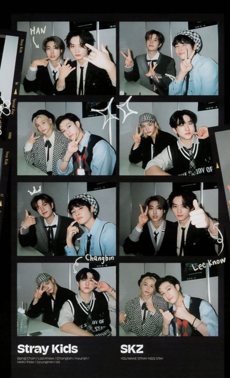 Photoism Skz, Skz Film Strip, Skz Photobooth Pics, Skz Polaroid Aesthetic, Stray Kids Photobooth Strip, Skz Polaroid Printable, Skz Polaroid Wallpaper, Stray Kids Id Picture, Kpop Film Strip