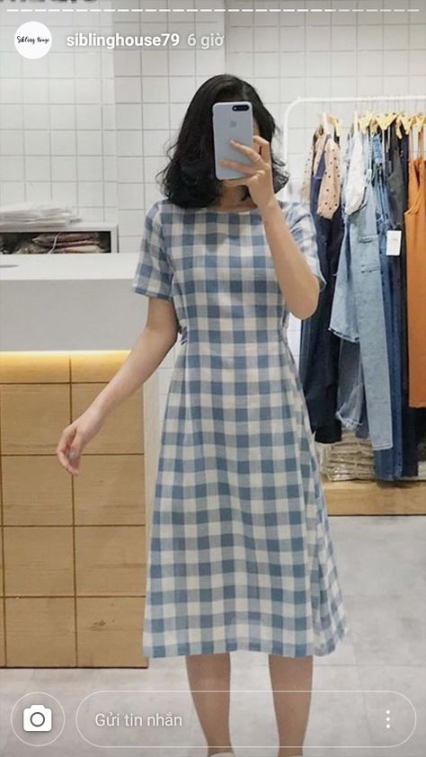 Cute Korean Dresses Casual, Casual Dresses For Home, Summer Frocks For Women, Simple Modest Dresses Casual, Frock Models For Women, Cotton Frock Design, Short Fancy Dresses, Summer Frock Designs, Stylish Frocks