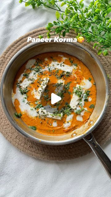 Paneer Korma, Jain Food, Instagram Restaurant, Jain Recipes, Youtube Instagram, So Yummy, Curries, Curry Recipes, Paneer