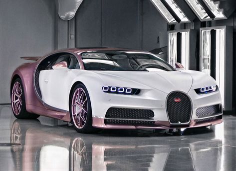 This is the world's first and only "Alice" Bugatti... Bugatti Chiron Sport, Xe Bugatti, Bugatti Models, Wallpaper Luxury, Bugatti Cars, Cars Vintage, Lucky Ladies, Bugatti Chiron, Silk Roses