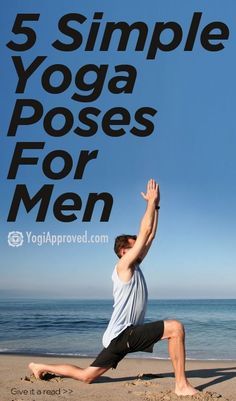 5 Simple Yoga Poses For Men - YogiApproved.com Daily Ab Workout, Simple Yoga Poses, Yoga Poses For Men, Arte Yoga, Simple Yoga, Yoga Kurse, Sup Yoga, Easy Yoga Poses, Yoga Posen