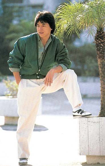 Jackie Young Jackie Chan, 80s Fashion Men, Jackie Chan Adventures, Nicky Larson, Shang Chi, 90s Fashion Men, Dad Fashion, 80s Outfit, Street Style Outfits Men