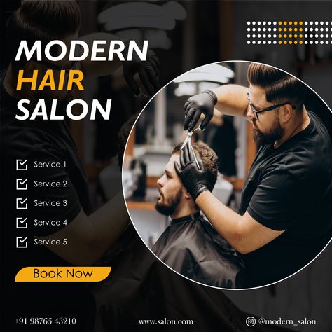 salon social media post for barbers Mens Salon Poster, Salon Creative Ads, Salon Social Media Posts, Motion Story, Men Salon, Salon Social Media, Hair Poster, Hair Salon Marketing, Makeover Studio