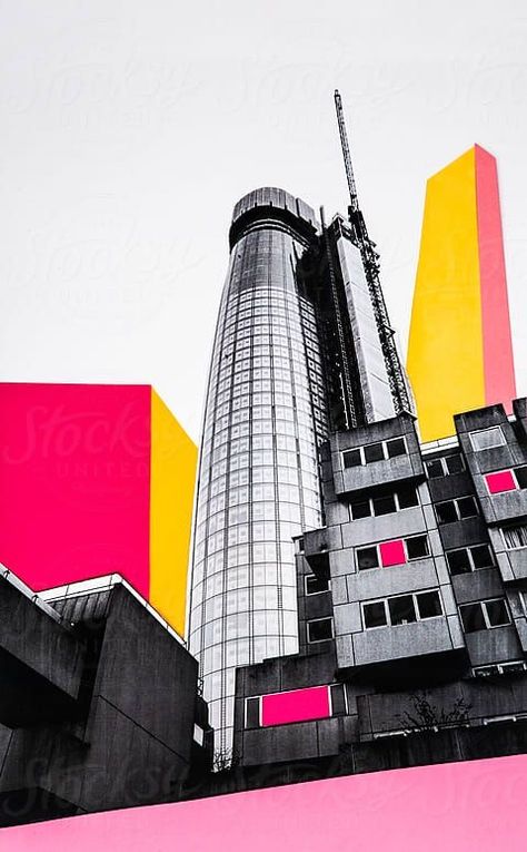 Building Collage Art, Architectural Graphic Design, Buildings Collage, Building Graphic Design, Architecture Poster Design, Apartment Building Architecture, Building Collage, Photography Project Ideas, Urban Graphic Design