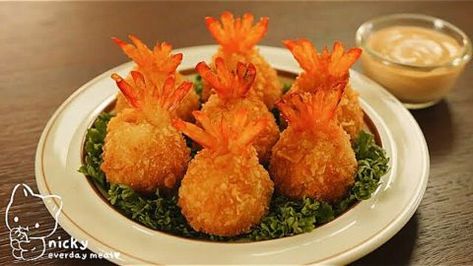 Asian Starter Recipes, Prawn Balls Recipe, Crispy Shrimp Balls, Shrimp Sauce Recipe Yum Yum, Chinese Starters Appetizers, Fry Shrimp Recipes, Asian Starters, Shrimp Balls Recipe, Fried Shrimp Balls