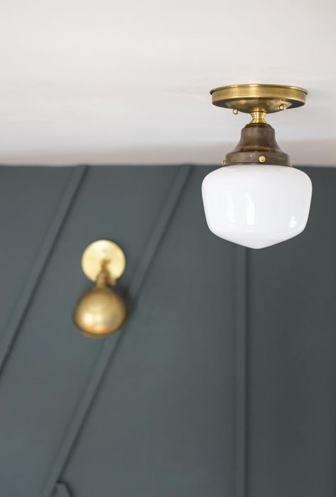 Vintage Schoolhouse Lighting: Shop The Look for Less | Apartment Therapy Vintage Lighting Diy, Schoolhouse Lighting, Schoolhouse Light, Quirky Furniture, Farmhouse Style Lighting, School House Lighting, Lighting Diy, Christening Party, Diy Designs