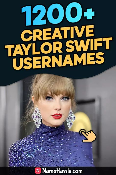 Best Fan Taylor Swift Usernames Generator Taylor Swift Song Username Ideas, Taylor Swift Private Story Names Snapchat, Swiftie Name Ideas, Playlist Name For Taylor Swift, Taylor Swift Fanpage Username Ideas, Taylor Swift Inspired Username Ig, Taylor Username Ideas, Taylor Swift Username Ideas Twitter, Taylor Swift Inspired Username