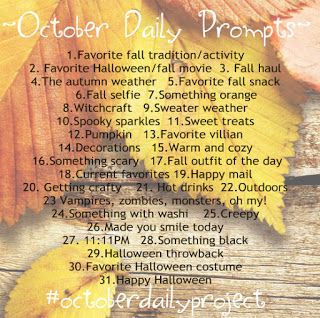 .: October Daily 101: Everything You Need To Know About October Daily & How to Prepare For It October Daily, Craft Challenge, Daily Prompts, Something Scary, Photo Challenges, Fall October, Fall Snacks, Journaling Prompts, Journal Writing Prompts