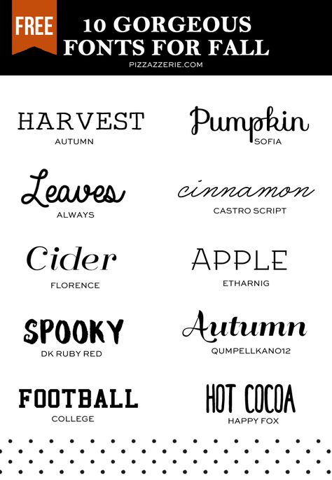 Favorite free fonts for fall designing! For printables, party signs, invitations, banners, design work, etc. Links to download each in the post! Fall Fonts Canva, Banner Fonts, Productivity Lifestyle, Nightmare Before Christmas Font, Christmas Fonts Alphabet, Fonts To Download, Fall Fonts, Indesign Adobe, Christmas Fonts Free