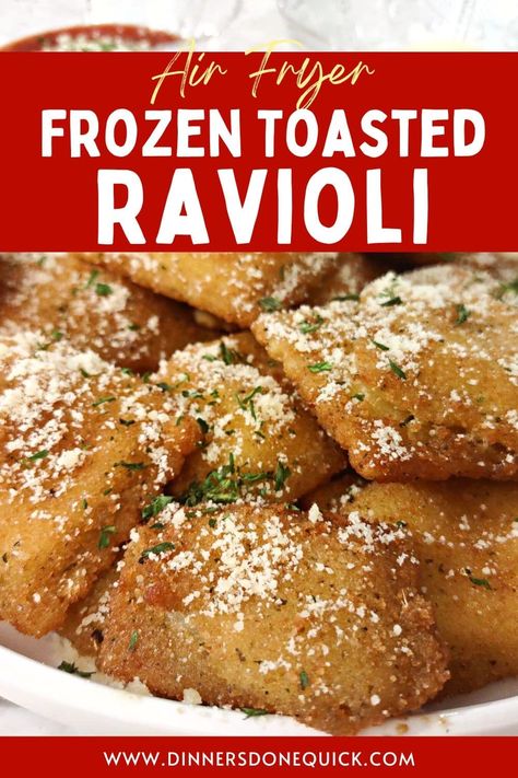 Frozen Fried Ravioli Air Fryer, Air Fryer Toasted Ravioli Frozen, Air Fry Frozen Ravioli, Air Fryer Frozen Ravioli Recipes, Toasted Ravioli From Frozen, Deep Fried Ravioli Frozen, Air Fried Ravioli Frozen, Air Fryer Ravioli Frozen, Fried Ravioli Recipe Frozen