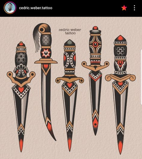 Trad Dagger Tattoo, Traditional Dagger Tattoo Design, Old School Dagger Tattoo, Traditional Tattoo Art Flash, American Traditional Dagger Tattoo, Sternum Tattoo Traditional, Dagger Traditional Tattoo, Dager Tattoos, American Traditional Dagger