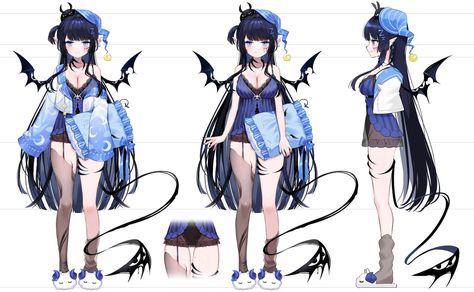 Vtuber Model Separation, Body Outline, Vtuber Model, 2d Character, Pc Setup, 2d Art, Reference Photos, Fantasy Clothing, Drawing Poses