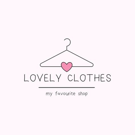 Hanger Logo, Online Logo Creator, Shop Name Ideas, Clothing Logo Design, Logo Online Shop, Shopping Online Logo, Boutique Logo Design, Inspiration Logo Design, Kids Logo Design