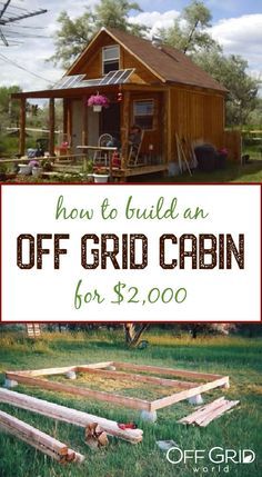 Diy Cabin, Diy Tiny House, Building A Cabin, Off Grid Cabin, Tiny Cabins, Off Grid Solar, Little Cabin, Tiny Cabin, Inspire Me Home Decor