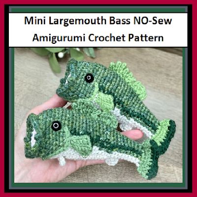 Bass Crochet Pattern Free, Bass Crochet Pattern, Ninja Crochet, Bunny Pretzels, Easy Crockpot Candy, Sock Kitten, Crochet Patterns Animal, Rug Crochet Pattern, Turtle Ninja