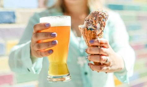 7 Beer and Dessert Pairings to Wow Guests | FSR magazine Beer Magazine, Beer Ice Cream, Boozy Ice Cream, Craft Beer Recipes, Summer Beer, Pumpkin Beer, Beer Pairing, Cooking With Beer, Ice Cream Pops