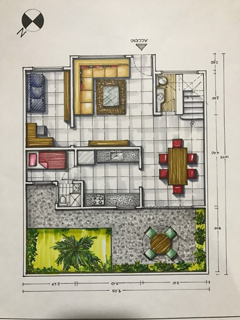 House Designs Exterior Sketch, Floorplan Drawing, Markers Drawing Architecture, Interior Architecture Sketch, Interior Design Portfolio Layout, Interior Design Sketchbook, Architecture Blueprints, Interior Design Layout, Exterior Sketch