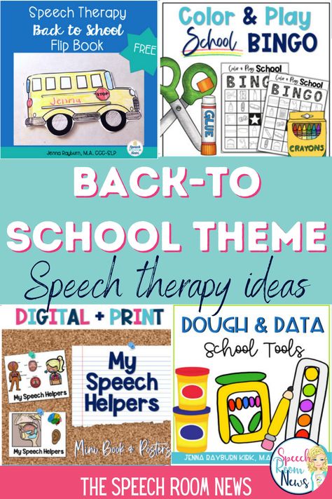 Speech Therapy First Day Activity, First Speech Therapy Session Activities, Get To Know You Speech Therapy Games, Fall Speech Therapy Crafts, All About Me Speech Therapy Activities, School Speech Therapy Activities, Back To School Language Activities, September Speech Therapy Activities, Speech Therapy Themes By Month