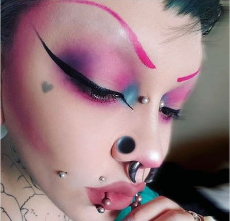 Pierced Face, Floating Nomad, Piercings Face, Alt Culture, Unconventional Makeup, Facial Piercing, Body Modification Piercings, Upper Lip Piercing, Ian Curtis