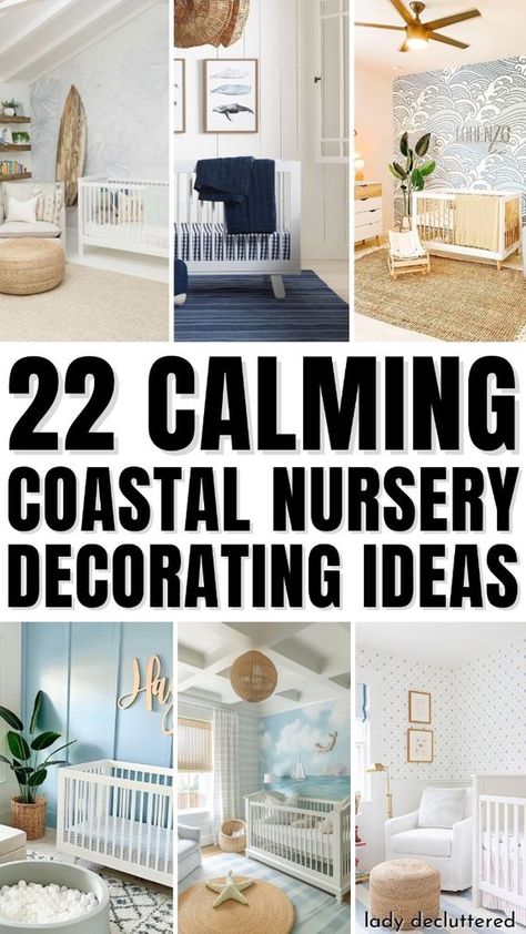 Creating a nursery for your baby is one of the most exciting parts of preparing for a new arrival.  Selecting a theme that not only looks beautiful but also creates a calming and nurturing environment is essential.  That’s where calming coastal nursery decorating ideas come into play. Octopus Nursery Theme, Pacific Northwest Nursery Theme, Pirate Ship Nursery, Ocean Nursery Wallpaper, Sea Themed Nursery Gender Neutral, Gender Neutral Ocean Themed Nursery, Nursery Ideas Sea Theme, Boy Nursery Ocean Theme, Coastal Themed Nursery