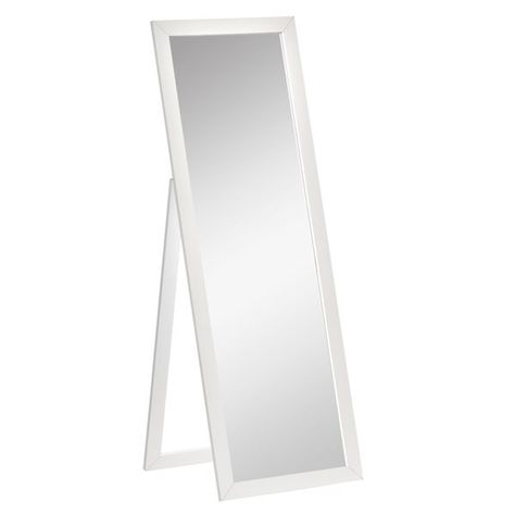 HomCom 59-in L x 20.75-in W Rectangle White Framed Floor MirrorThick mirrorMade of sturdy MDFAssembly required Homcom 59-In L X 20.75-In W Rectangle White Framed Floor Mirror 831-460WT - Reno-Depot Framed Floor Mirror, Stand Up Mirror, White Mirror Frame, Mirror Floor, Floor Length Mirror, Long Mirror, Floor Standing Mirror, Full Body Mirror, Big Mirror