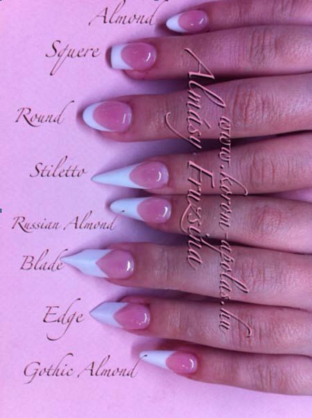 Short Almond Nails, Different Nail Shapes, Edge Nails, Almond Nails Designs, Fancy Nails, Types Of Nails, Nail Shapes, Gorgeous Nails, Love Nails