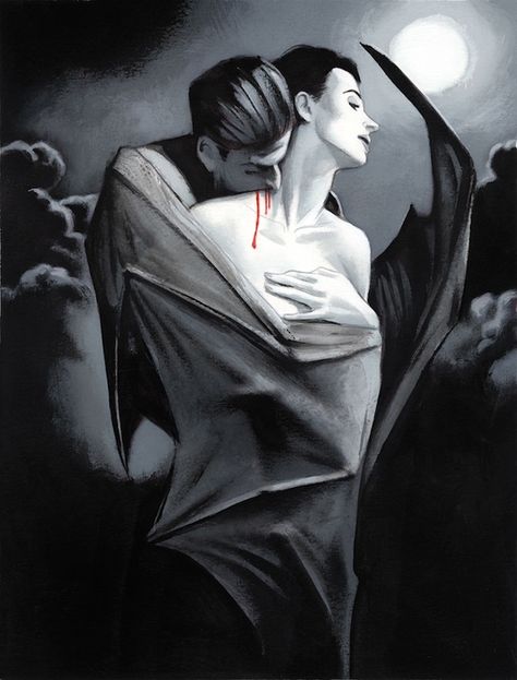 Dracula's Brides, Vampire Bite, Vampire Bites, Evil Tattoos, Mythical Monsters, Vampire Love, Vampire Art, Vampire Bat, Bram Stoker