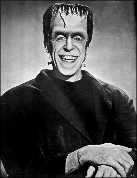 1965 ... happy Munster! | Fred Gwynne as Herman Munster Munsters Tv Show, Eddie Munster, Herman Munster, The Munster, Lily Munster, Yvonne De Carlo, The Munsters, Horror Icons, Classic Monsters