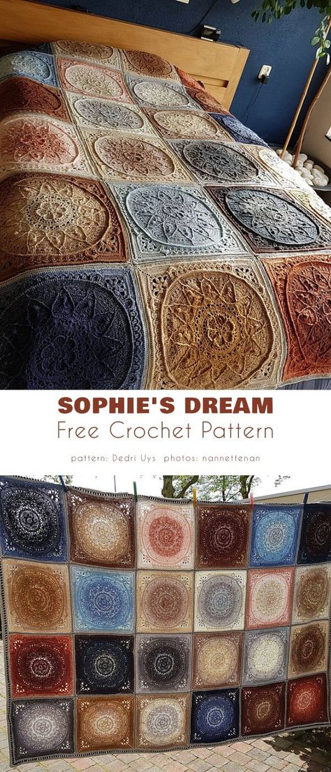 Sophie's Dream Crochet Bed Spread, Crochet Bedspread Pattern Bed Spreads, Bedspread Ideas, Crochet Bedsheets, Lace Bedspread, Crochet Bedspread Pattern, Vintage Crochet Patterns, Bed Spread, Crochet Bedspread