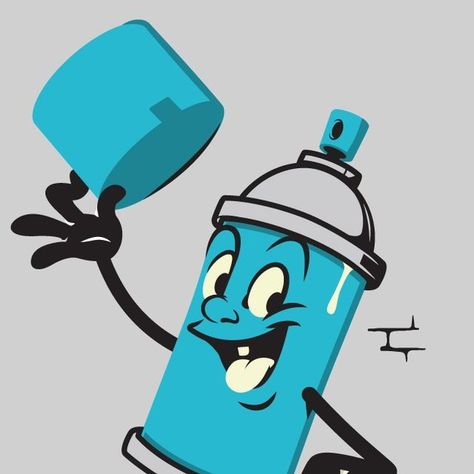 Designer/ Illustrator For Hire on Instagram: "Spray can WIP.. Design by @olddirtydermot #vector #tshirtdesigns #tshirts #graphicart #graphicdesign #designerforhire #vector #vectorart #mascotdesign #spraypaint #illustration" Can Illustration, Mascot Design, Spray Can, Spray Painting, Cartoon Drawings, Vector Art, Graphic Art, Graffiti, Illustrator