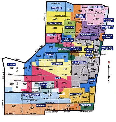 Zip Code Map, Broward County Florida, Map Of Florida, Miami Dade County, Hunting Tips, County Map, Broward County, Palm Beach County, Healthy Juices