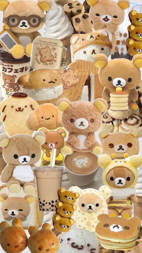 rilakkuma core clutter page wallpaper background plushie aesthetic #rilakkuma #plushie #kawaii #cute #brown #cream #aestethic Rilakuma Match Pfp, Rilakkuma And Korilakkuma Pfp, Strawberry Rilakkuma Wallpaper, Rilakkuma Farm Ideas, Christmas Rilakkuma Wallpaper, Plushies Aesthetic Wallpaper, Rilakkuma Wallpaper Iphone, Aesthetic Rilakkuma, Rilakkuma Pfp