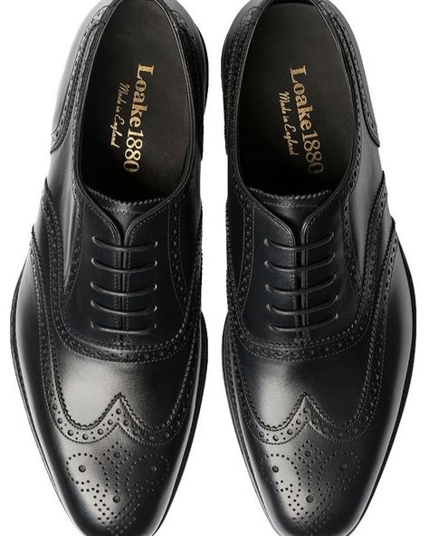 LOAKE BUCKINGHAM BLACK CALF. The quintessential English brogue made in the Loake factory in Kettering. The Buckingham is our best selling Oxford brogue with its full grain black calf leather upper made around the elegant Capital last. Oxford Brogues, Belfast, Calf Leather, Leather Upper, Grain, Oxford, Leather, Quick Saves, Black