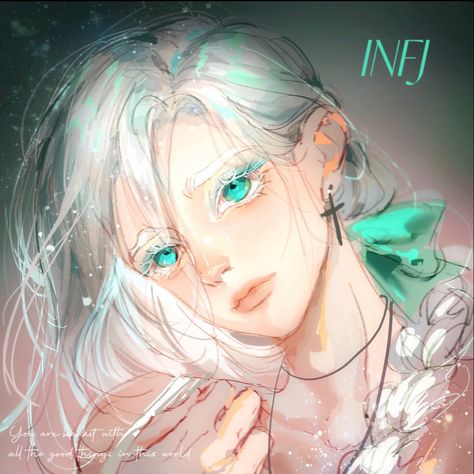 @laodaye26417 Infj Fanart Girl, Mbti Diplomats, Infj Female, Infj Aesthetic, Infj Fanart, Infj Art, Infj Core, Infp Infj, Mbti Fanart