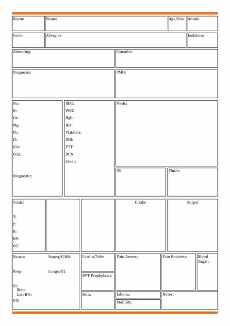 Printable Nursing Report Sheet Template Sbar Nursing Template Cheat Sheets, Printable Nursing Cheat Sheet, Nursing Student Clinical Report Sheet, Nursing Patient Report Sheets, Nursing Notes Template Free Printable, Free Nursing School Printables, Nurse Brain Sheet Templates, Nursing Charting Template, Nursing Worksheet