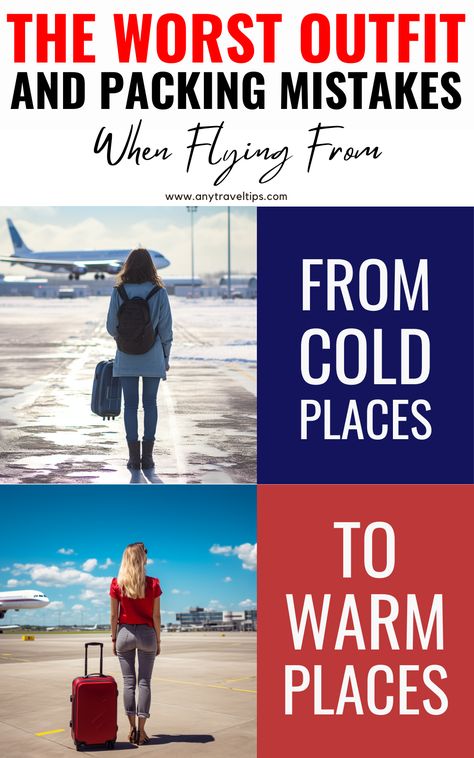 Packing For Different Climates, Outfits For Flying Travel What To Wear, Travel Outfit Cold To Hot Weather, Airplane Outfit Cold To Warm, Best Travel Outfits For Women Plane, Airplane Outfit Winter, Air Plane Outfit, Plane Travel Outfit, Flying Hacks