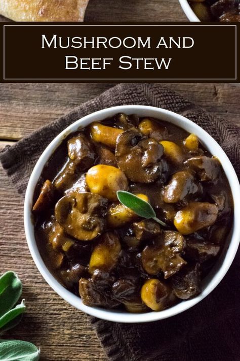 Beef And Mushroom Stew Slow Cooker, Beef Stew With Mushrooms Crockpot, Beef Stew Mushrooms, Beef And Mushroom Soup, Beef Mushroom Soup, Beef Mushroom Stew, Mushroom Beef Stew, Beef Stew With Mushrooms, Steak Chili Recipe