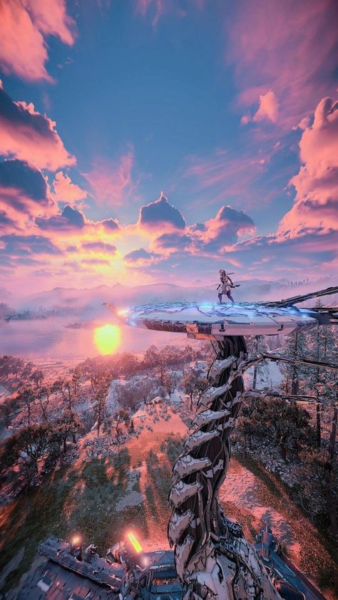 Horizon Game Wallpaper, Horizon Forbidden West Scenery, Horizon Forbidden West Landscape, Horizon Forbidden West Aesthetic, Horizon Forbidden West Art, Aloy Forbidden West, Horizon Forbidden West Wallpaper, Aloy Wallpaper, Horizon Aesthetic