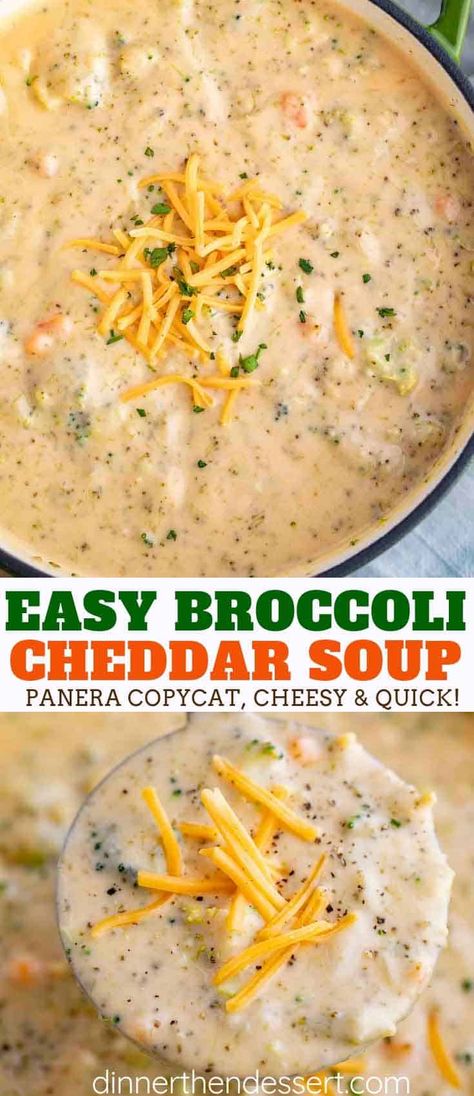 Easy Broccoli Cheddar Soup, Soup Chowder, Broccoli Cheese Soup Recipes, Easy Broccoli, Cheese Soup Recipes, Broccoli Cheddar Soup, Broccoli Cheese, Broccoli Cheese Soup, Soup Dinner