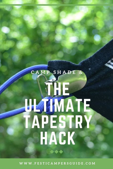 Camp Shade & The Ultimate Tapestry Hack – The Festi-Camper's Guide Festival Camping Setup, Grand Canyon Camping, Camping For Beginners, Tent Set Up, Retro Camping, Family Tent Camping, Electric Forest, Cool Tents, Camping Guide