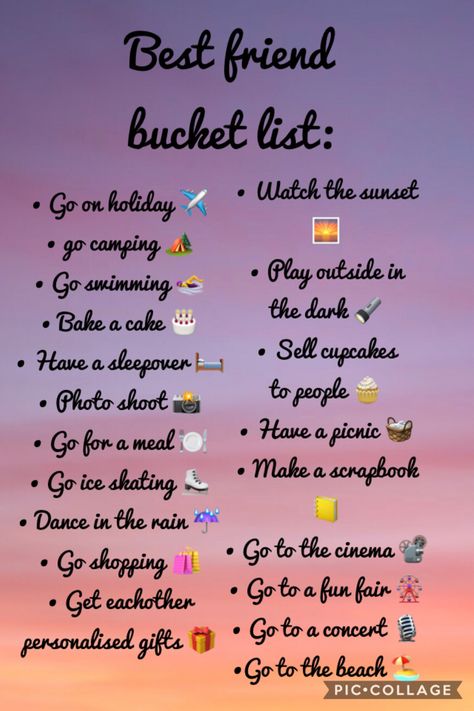 Bff Bucket List Ideas Best Friends, Best Friends Bucket List, Friends Bucket List, Friend Bucket List, Bff Bucket List, Best Friend Bucket List, Cupcake Photos, Best Friend Challenges, Friend Challenges